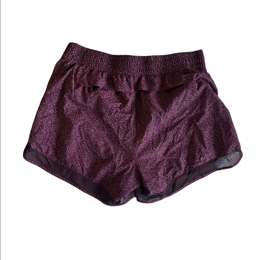 Athleta Printed Mesh Racer Run Shorts - Size Medium